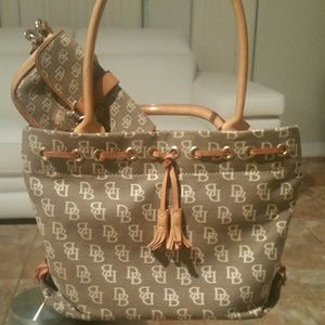 Dooney and Burke Tassle and Wristlet